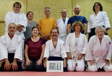 Aikidoka und Gäste der Aikido-Abteilung des SVO Germaringen beim vierten Aikido Open Dojo