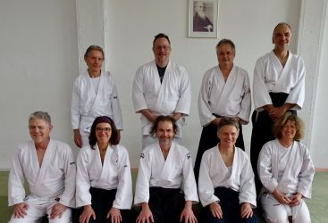 Aikidoka aus dem Ostallgäu, Kaufbeuren, Neugablonz, Ravensburg und dem Bodenseeraum beim Aikido-Workshop in Ravensburg (21. April 2024)