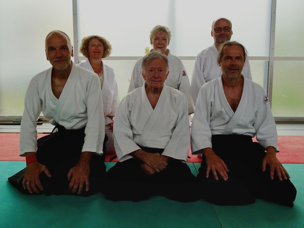 Gérard Blaize mit Aikidoka des SVO Germaringen